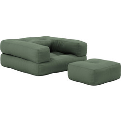 Karup Πολυθρόνα Κρεβάτι Mini Cube Olive Green 756