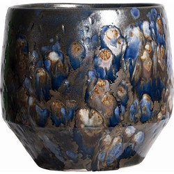 Supergreens Harris Κασπώ Στρογγυλό Κεραμικό Μπλε 25x25x22cm