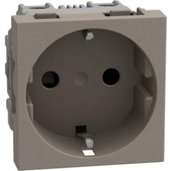 Πρίζα σούκο ασφαλείας Light Now 2Π+Γ 16A 2 στοιχείων Stone YG4141G Bticino YG4141G