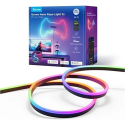 Govee - Neon Rope Light 2 4 Meter Black Smart LED Light