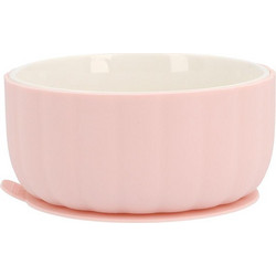 Κεραμικό Μπωλ 375ml Nude Rose Με Αντιολισθητική Βάση Από Σιλικόνη Tutete