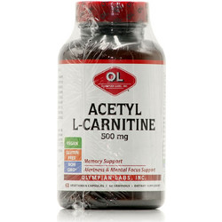 Olympian Labs Acetyl L-Carnitine Συμπλήρωμα Διατροφής με Καρνιτίνη 500mg 60 Κάψουλες