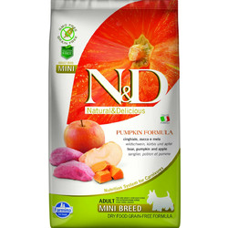 Farmina N&D Pumpkin Grain Free Adult Mini with Wild Boar, Pumpkin & Apple 2.5kg