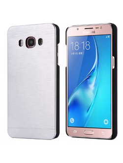 Θήκη Samsung Galaxy J7 2016 (J710F) Αλουμινίου Motomo - Ασημί - OEM