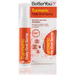 BetterYou Turmeric Daily Oral Spray 1300mg 25ml