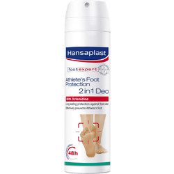 Hansaplast Expert 2 in 1 Αποσμητικό Spray 48h Χωρίς Αλουμίνιο για Μύκητες Ποδιών 150ml