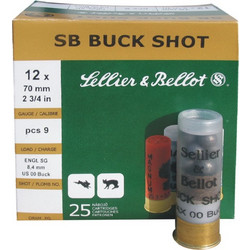 Sellier & Bellot Buckshot Φυσίγγια Δράμια 12Cal 70mm 9βολα 25τμχ