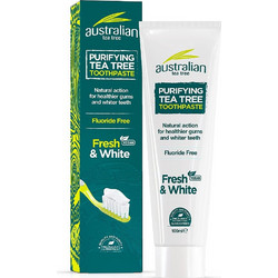 Optima Australian Tea Tree Fresh & White Οδοντόκρεμα για Λεύκανση & Προστασία Ούλων κατά της Πλάκας Χωρίς Φθόριο 100ml