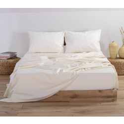 Nef-Nef Σεντόνι Μονό Βαμβακερό 170x270 Basic 729 Cream