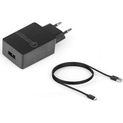 ITIAN micro USB Cable & USB Wall Adapter Black