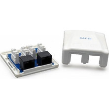 CABLEXPERT CAT5E UTP 2-PORT SURFACE MOUNT BOX NCAC-2U5E-01