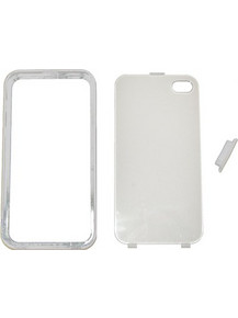VOLTE-TEL ΘΗΚΗ IPHONE 4G/4S FACEPLATE-BUMPER V035 WHITE-TRANSPARENT VOLTE-TEL