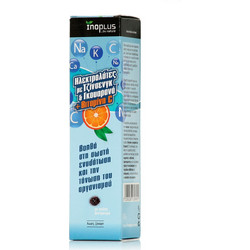 Inoplus Ηλεκτρολύτες με Ginseng, Guarana & Βιταμίνη C 20 Αναβράζοντα Δισκία