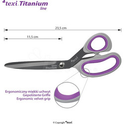 TEXI TITANIUM Ti914 Ψαλίδι