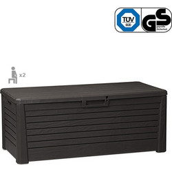 TOOMAX Ιταλίας Πλαστικό Μπαούλο 148x72x60cm 550lt 22.5kg Massif Καπάκι-Κάθισμα 2 Ατόμων FLORIDA ANTHRACITE TUV/GS