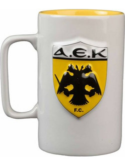 ΑΕΚ - Κούπα Ανάγλυφη Ίσια 300ml