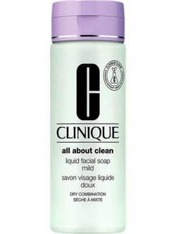 Clinique Liquid Facial Soap Mild Dry/Combination Skin Gel Καθαρισμού Προσώπου 200ml