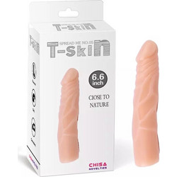 Chisa Novelties T-Skin Spread Me No.05 Ρεαλιστικό Dildo με Όρχεις 18cm Flesh