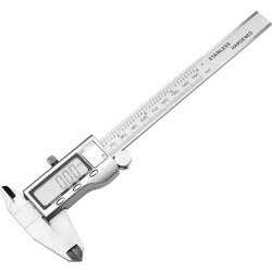 150mm 6 inch LCD Digital Stainless Caliper Guage Metric Conversion & Zero Buttons
