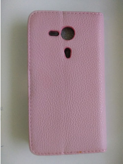 Sony Xperia SP M35h - Δερμάτινη Θήκη Πορτοφόλι Με Μαγνητικό Flip Ανοικτο-Ροζ (OEM)