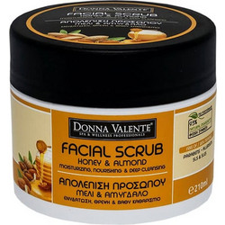 Donna Valente Honey & Almond Αντιγηραντικό Scrub Προσώπου 210ml
