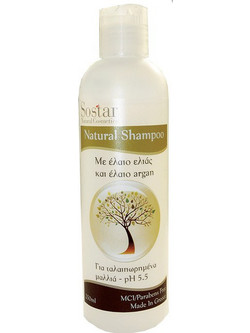 Sostar Olive Oil & Argan Σαμπουάν για Ξηρά & Ταλαιπωρημένα Μαλλιά 250ml