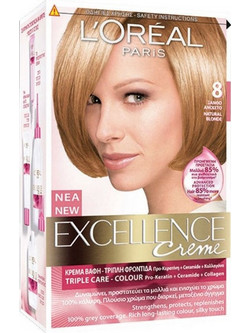 L'Oreal Paris Excellence Creme 8 Ξανθό Ανοιχτό Μόνιμη Βαφή Μαλλιών 48ml