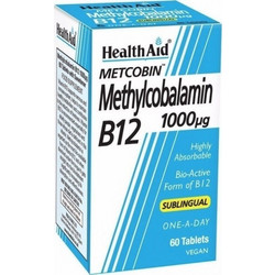 Health Aid Metcobin Methylcobalamin B12 1000μg 60 Ταμπλέτες