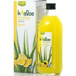 Kaloe Gel Αλόης με Γλυκαντικά Από το Φυτό Stevia Λεμόνι 1lt