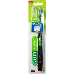 Gum Activital Sonic Soft 4100 Black Ηλεκτρική Οδοντόβουρτσα