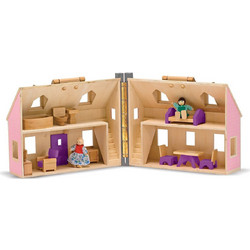 Melissa & Doug Ξύλινο Κουκλόσπιτο-Βαλιτσάκι 13701