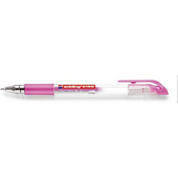Edding 2185 Στυλό Gel 0.7mm Μεταλλικό Ροζ