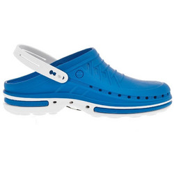 Wock Clog 07 White/ Light Blue