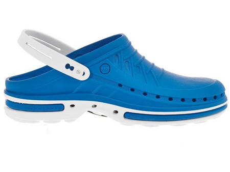 Wock Clog 07 White/ Light Blue