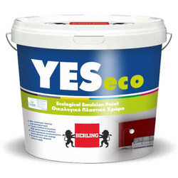 Berling Yes Eco Οικολογικό Πλαστικό Χρώμα Εσωτερικού Χώρου Λευκό 9lt