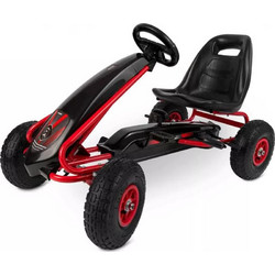 Ricokids RK-590 Ποδοκίνητο Παιδικό Go Kart Μονοθέσιο με Πετάλια Κόκκινο