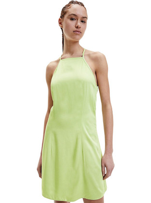 Calvin Klein Mini Καλοκαιρινό Καθημερινό Φόρεμα Lime J20J218349-L99