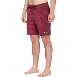 Volcom Ανδρικό Μαγιό Σορτς με Σχέδια Μπορντό A0812319-PRT