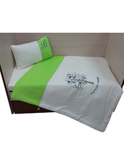 Beboulino Forever Happy Σετ Κούνιας White/Green 4τμχ