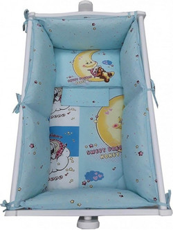 Beboulino Honey Σετ Λίκνου Blue 6τμχ