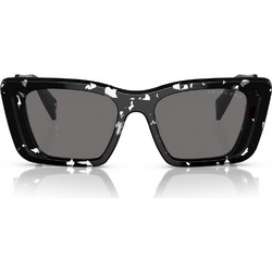 Prada PR08YS 15S5Z1 Γυναικεία Γυαλιά Ηλίου Πεταλούδα Κοκάλινα Μαύρα με Μαύρο Polarized Φακό