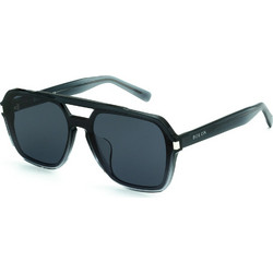 Bolon BL3162 A11 Ανδρικά Γυαλιά Ηλίου Aviator Κοκάλινα Μαύρα με Μαύρο Polarized Φακό