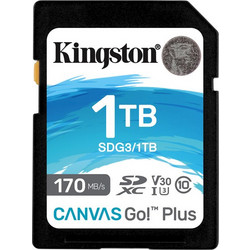 Kingston Canvas Go Plus SDXC 1TB Class 10 U3 V30 UHS-I
