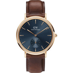 Daniel Wellington Classic Ανδρικό Ρολόι με Καφέ Δερμάτινο Λουράκι DW00100708