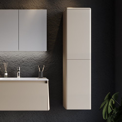 BELLA 35 Κρεμαστή Στήλη Μπάνιου MDF Μπεζ 18mm