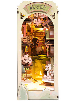 Robotime Rolife Falling Sakura 3D Book Nook DIY 240 Κομμάτια 24.2cm TGB05