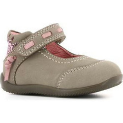 Kickers Παιδικές Μπαλαρίνες Δερμάτινες Ανατομικές με Σκρατς Γκρι 653120-10-122
