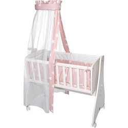 Lorelli First Dreams Stars Σετ Λίκνου Pink 7τμχ