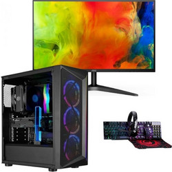 Vengeance Guardian-X10 Cooler Master Edition (Ryzen 5-4500/16GB/512GB SSD/Radeon RX 550 4GB/FreeDos) + AOC 24B1H