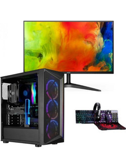 Vengeance Guardian-X10 Cooler Master Edition (Ryzen 5-4500/16GB/512GB SSD/Radeon RX 550 4GB/FreeDos) + AOC 24B1H